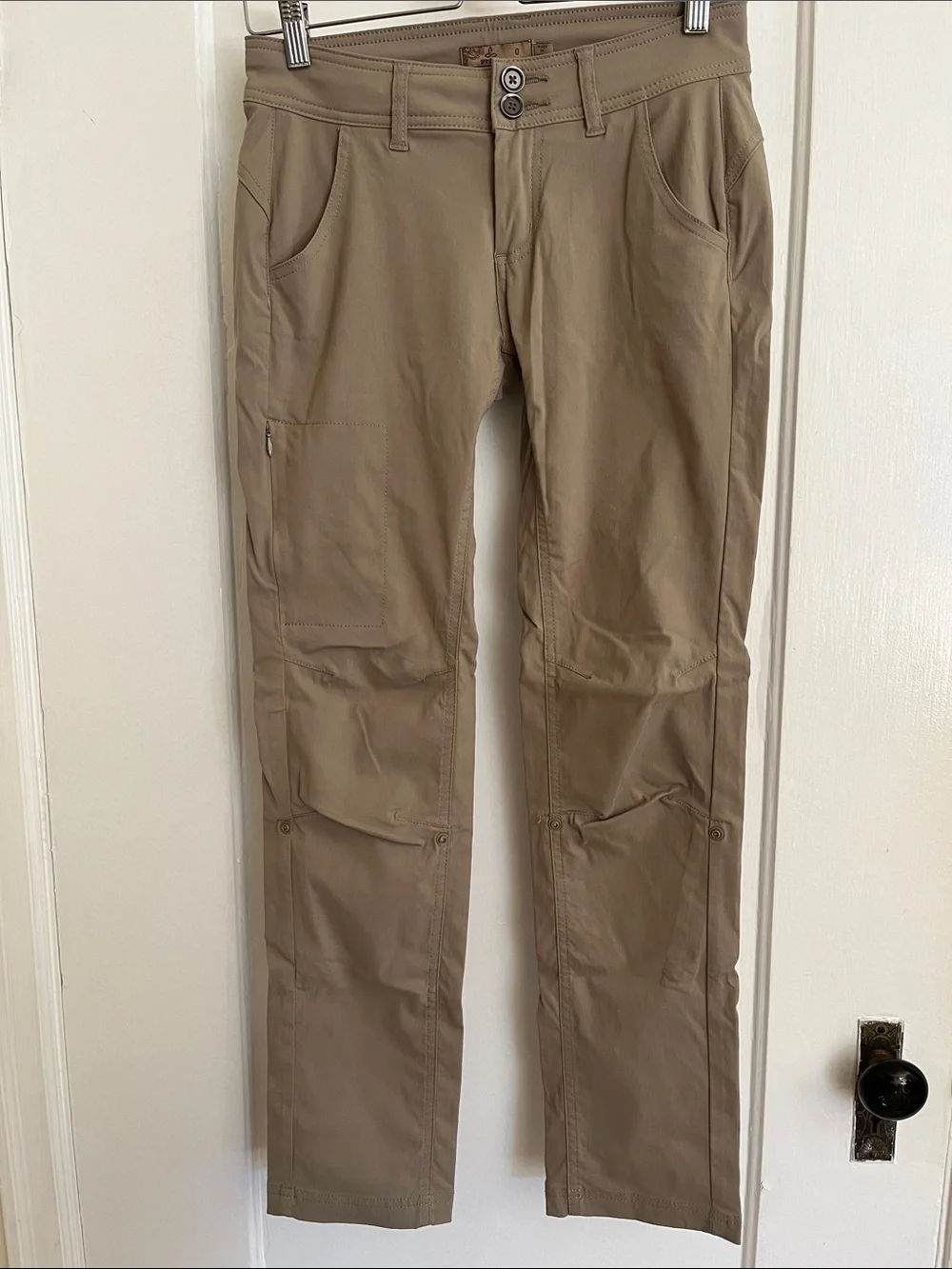 Prana Halle Khaki Outdoor Hiking Stretch Cargo Pants - Picture 2 of 9